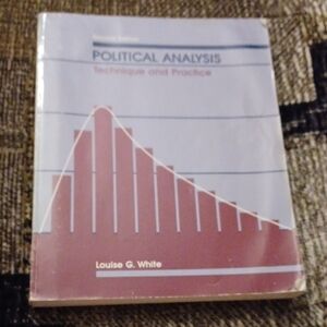 4/$40 Political Analysis Book by Louise G. White - Paperback